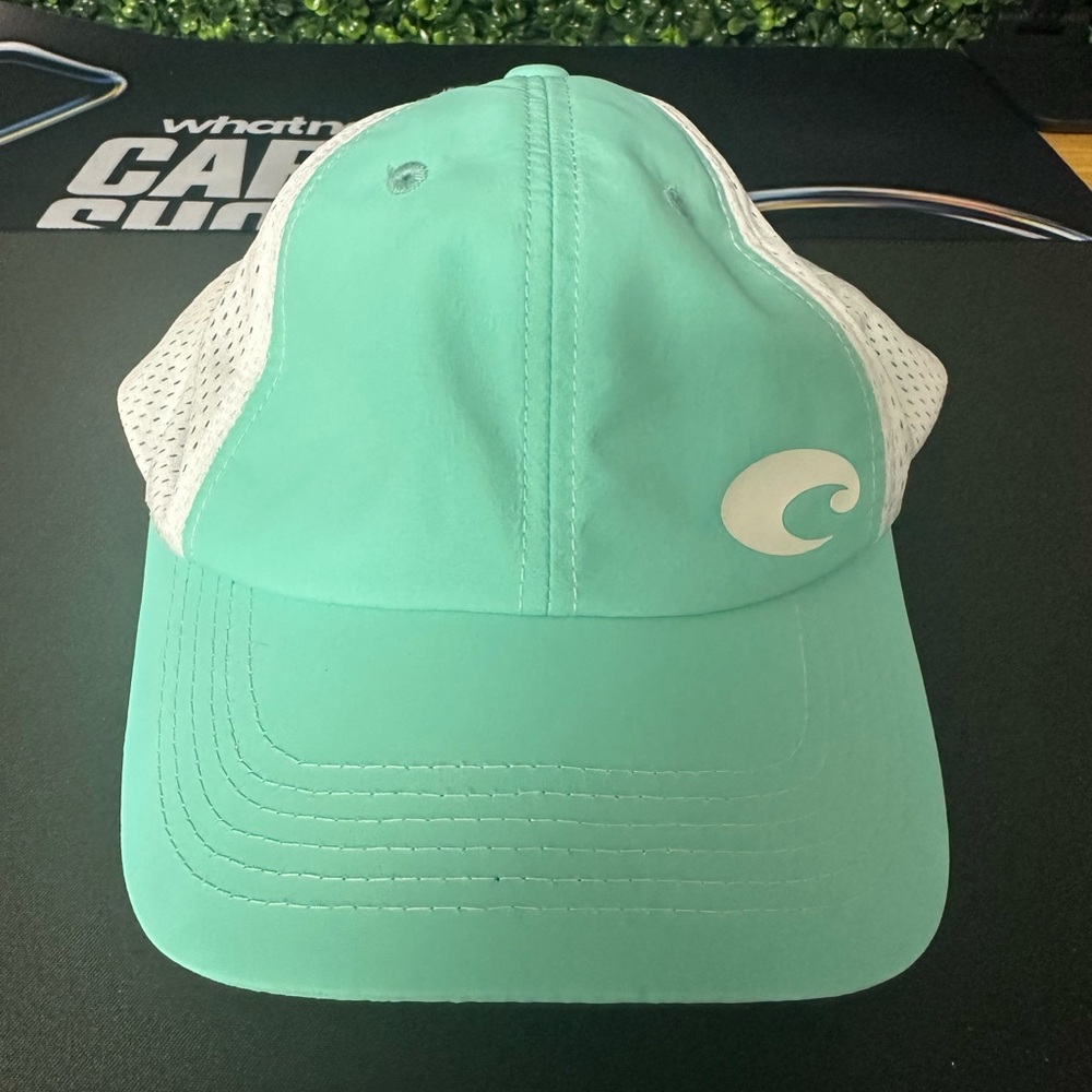 Costa Del Mar Teal Mesh Back Fishing Hat Adjustable Adult